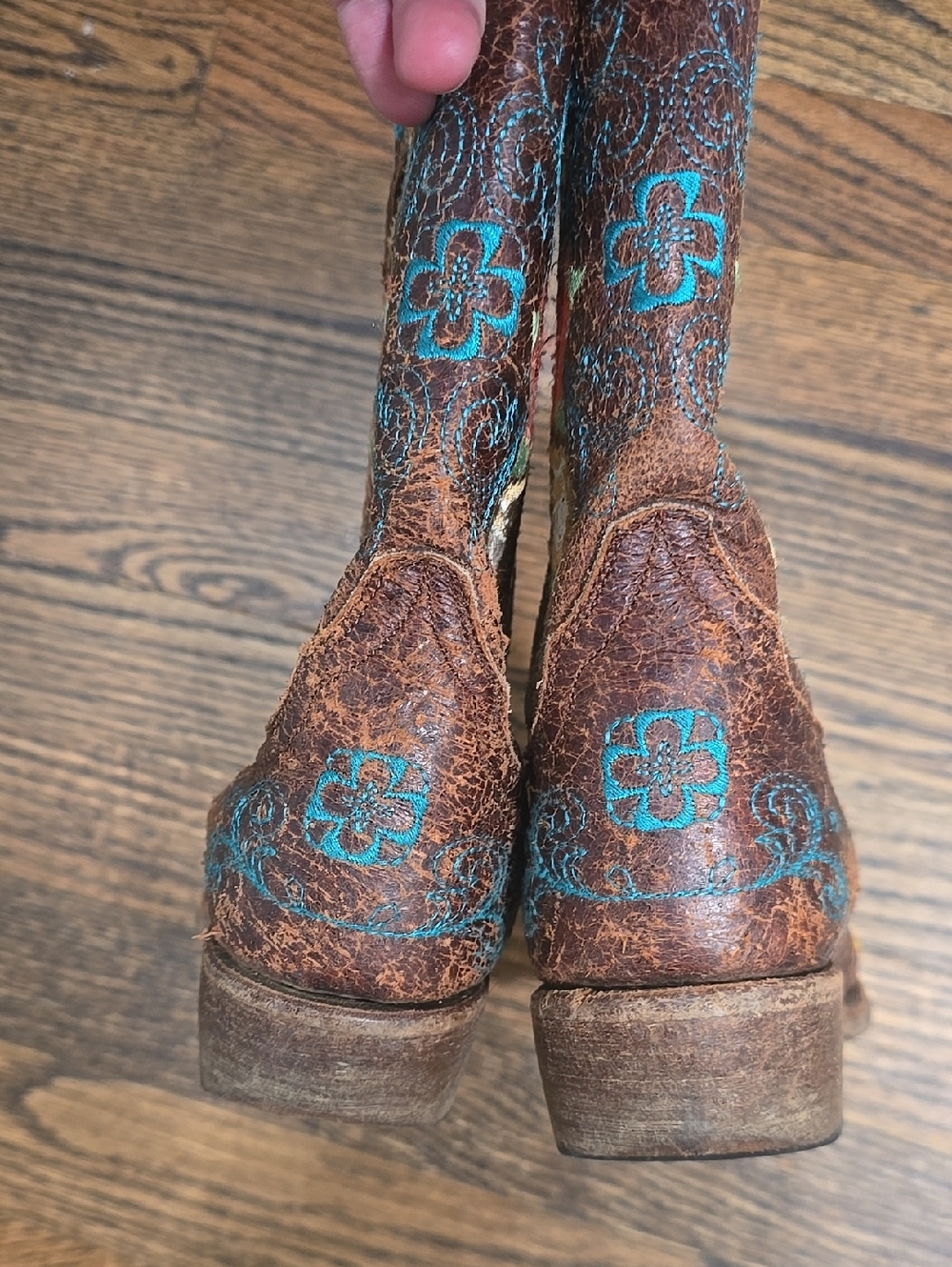 Macie Bean Little Girls' Size 2 Honey Bunch Western Boots - Pointed Toe - Picture 9 of 11